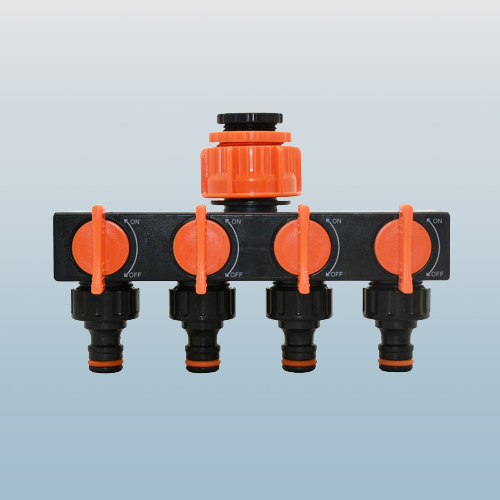 4-Way Garden Tap Water Splitter