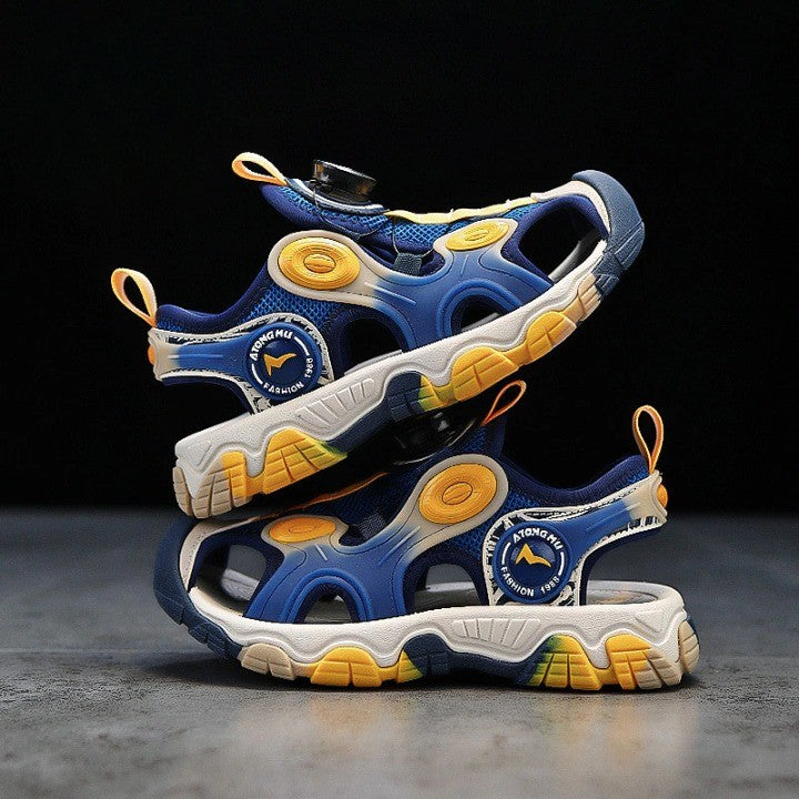Breathable Easy Tie Laceless Kids Sneakers - Image 1