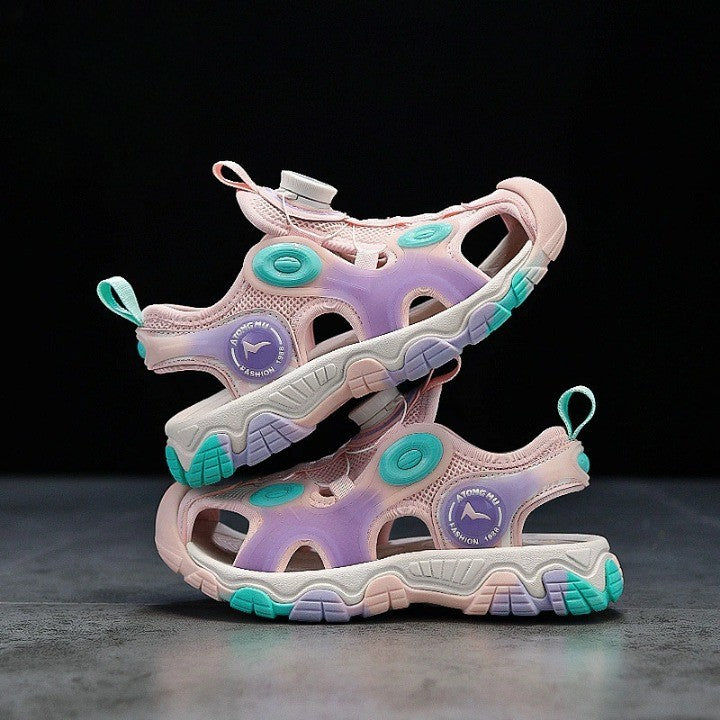 Breathable Easy Tie Laceless Kids Sneakers - Image 2