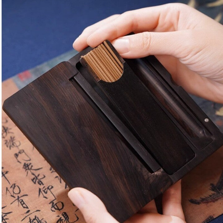 Mystic Portable Wood Incense Box