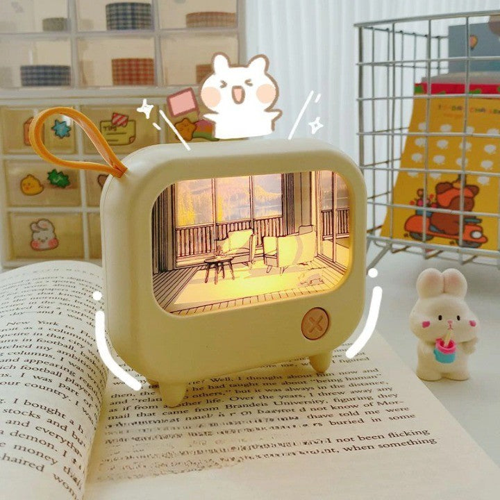 Mini Art TV Painting Decor Night Lamp - Image 0