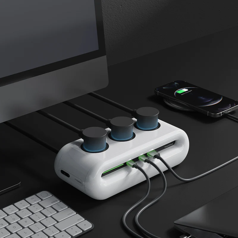 PowerCloud USB Desktop Charging Station Power Strip