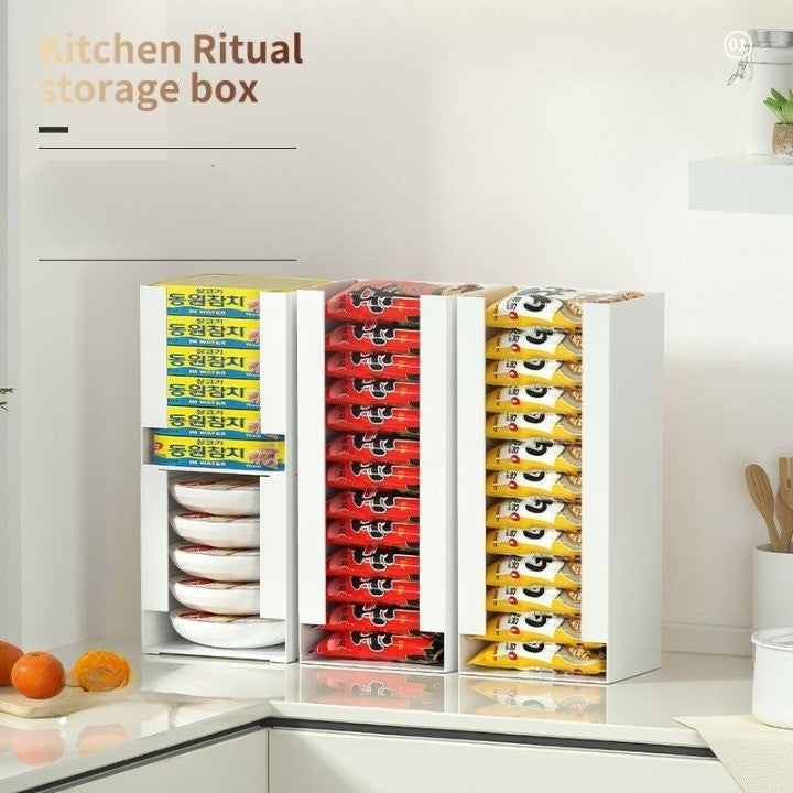 Tidy Kitchen Snack Storage Box Organizer