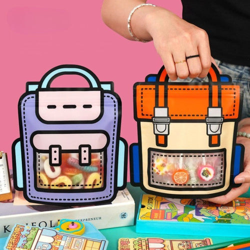 50pcs Creative 2D Cartoon Schoolbag - Image 0