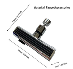 Universal Rotating Waterfall Sink Faucet Extension