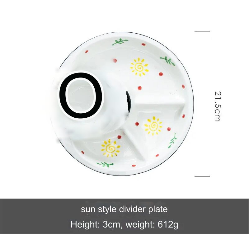 Breakfast Combo Nordic Ceramic Plate - Image 6