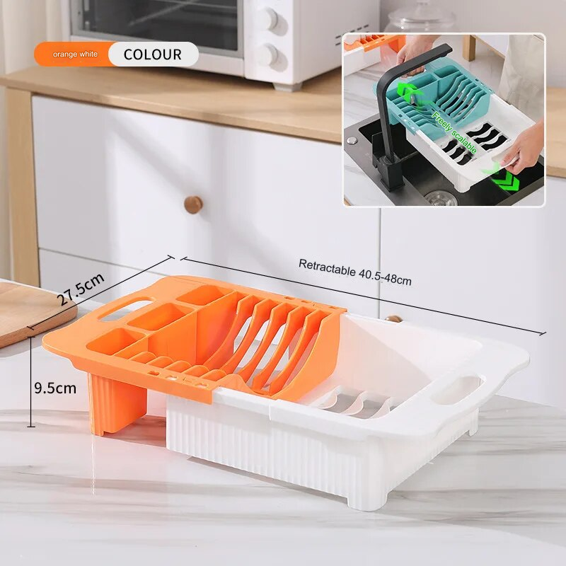 Efficient Kitchen Retractable Dish Drain Rack - Image 9
