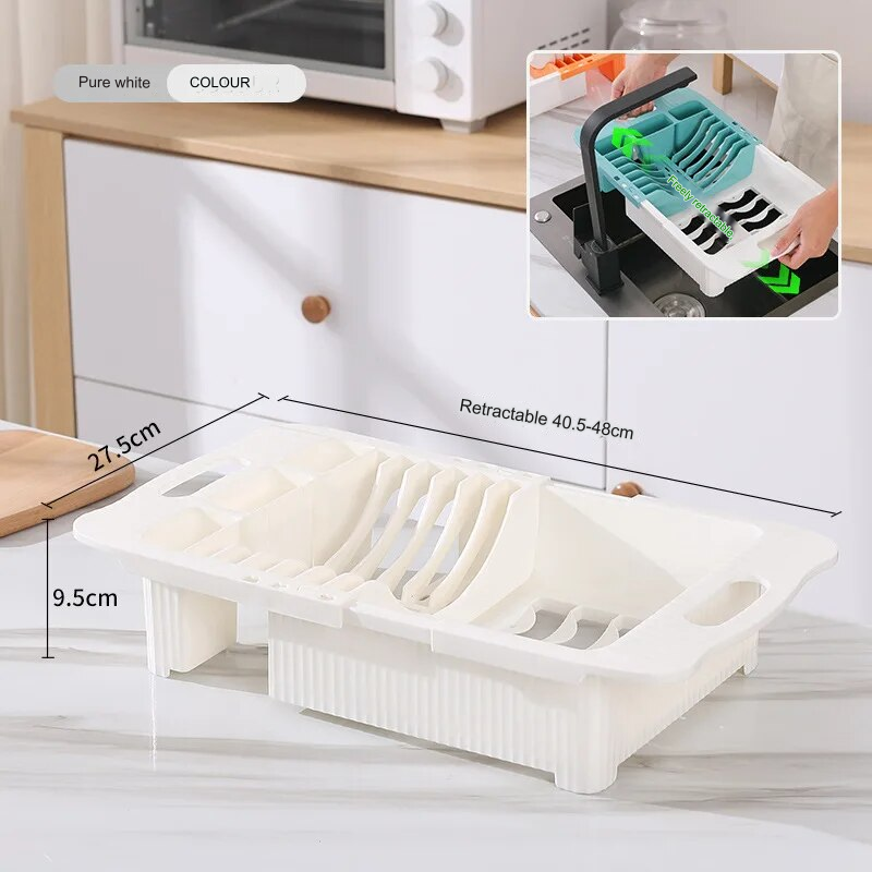 Efficient Kitchen Retractable Dish Drain Rack - Image 8