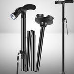 Stable Adjustable LED Light Anti-slip Walking Stick