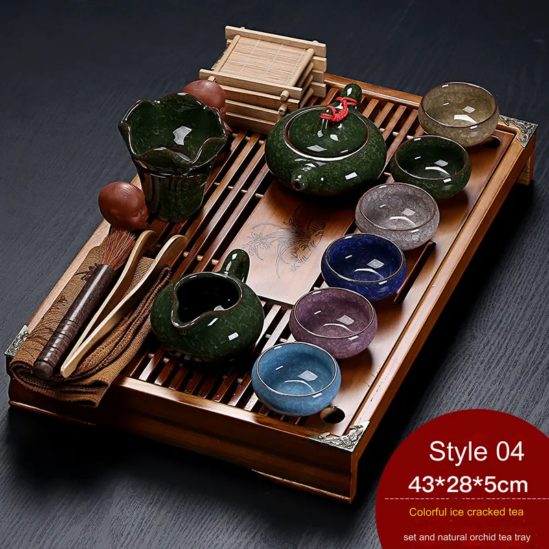 Vintage Time Chinese Style Tea Tray Set - Image 6