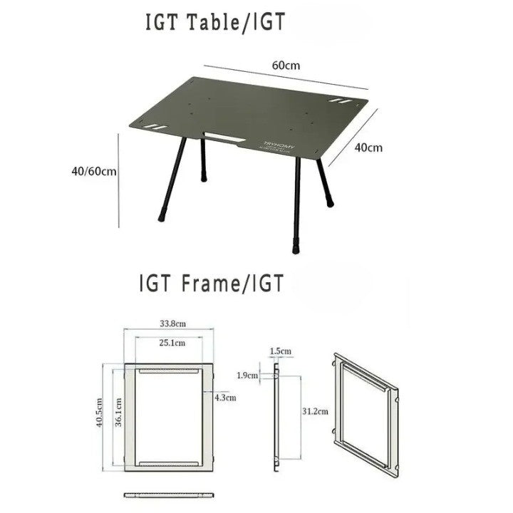 Lightweight Outdoor Tactical Aluminum Camping Table - Image 8