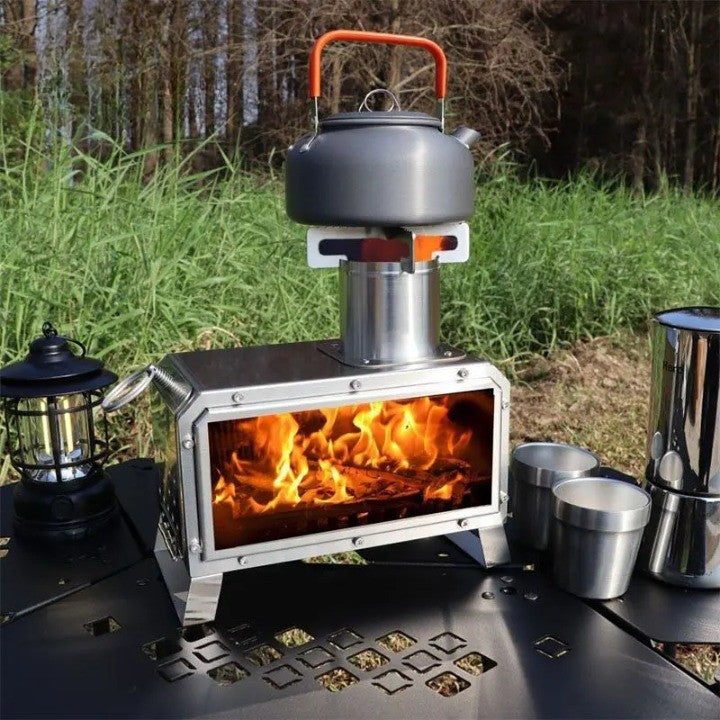 Camping Adventure Picnic Portable Firewood Stove - Image 0