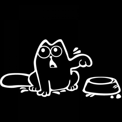 Hungry Cat Bowl Car Gas Fuel Tank Cap Cover - Image 6