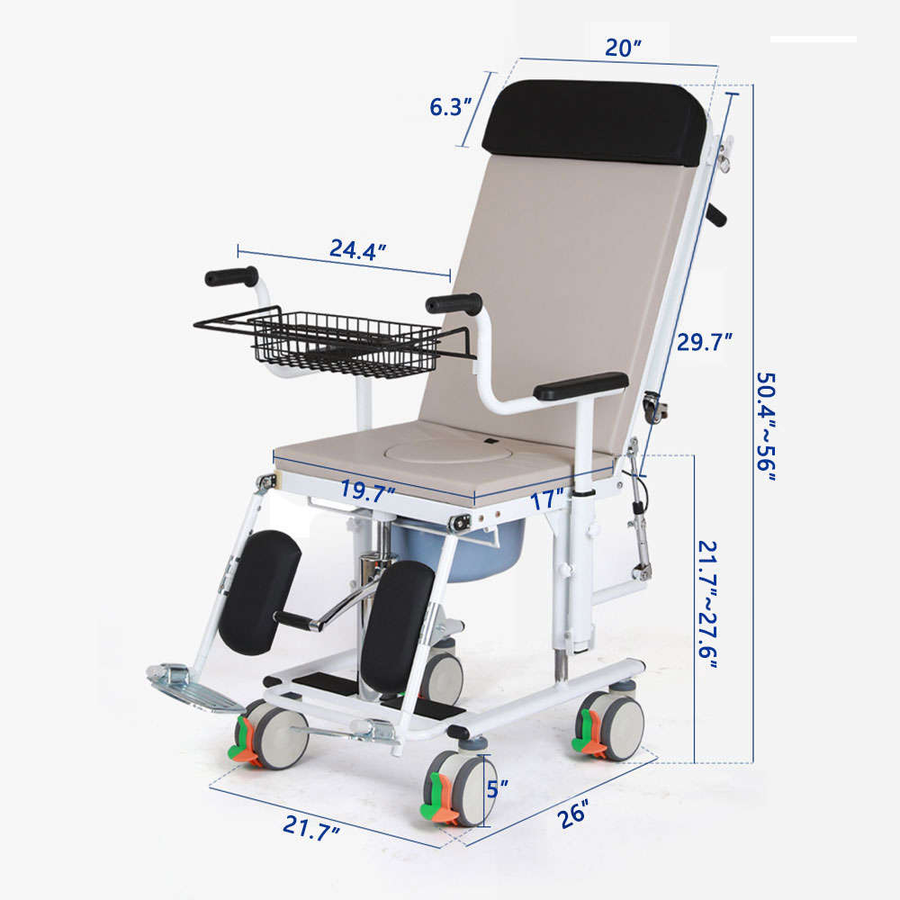 Elderly Transfer Easy Lift Hydraulic Adjustable Transformable Chair Bed - Image 6