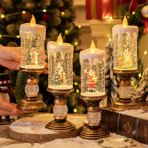 Crystal Echo Christmas Water Candle - Image 0