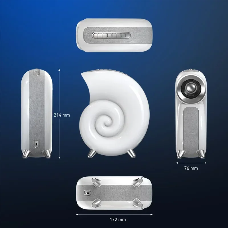 Colorful Sea Shell LED Bluetooth Smart Speaker - Image 8