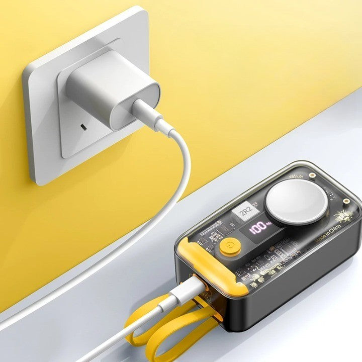 Portable Transparent Design Wireless Powerbank - Image 0