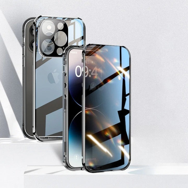Invisible Shield Full Cover Anti-Peep Privacy  Magnetic Phone Case - Image 0