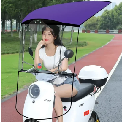 Rain Protection Bike Protective Cover Folding Canopy - Image 2
