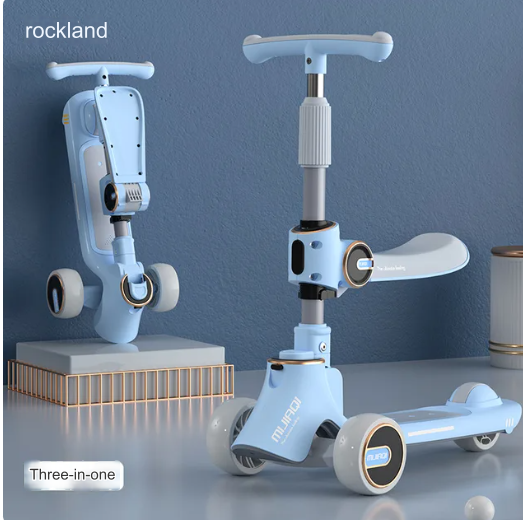 3in1 Foldable Musical Light-Up Kids Scooter - Image 6