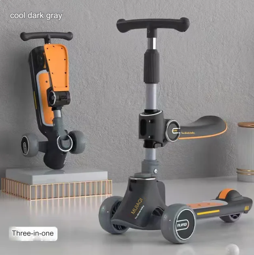 3in1 Foldable Musical Light-Up Kids Scooter - Image 7