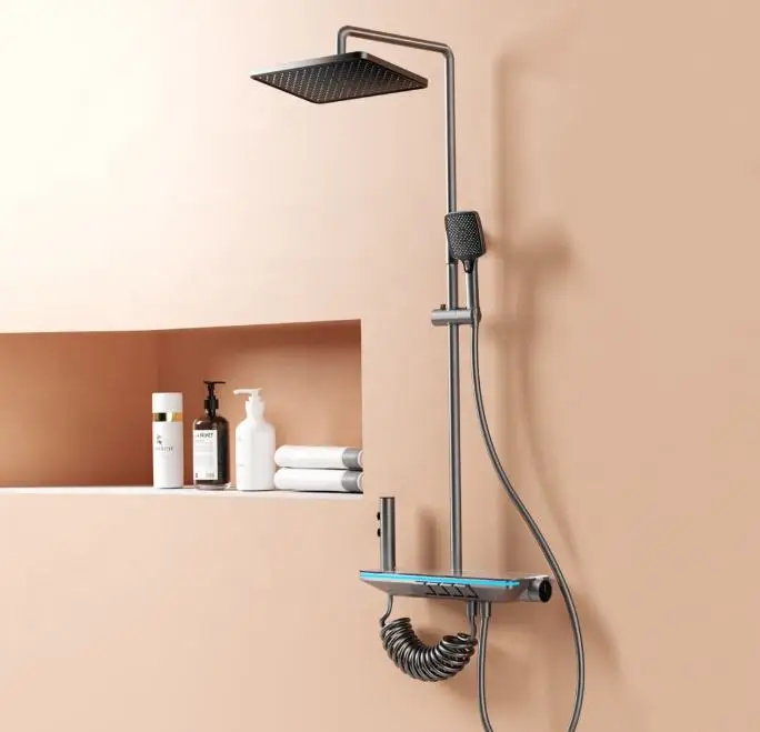 Digital Thermostatic High-Pressure Flow Shower Set - Image 5