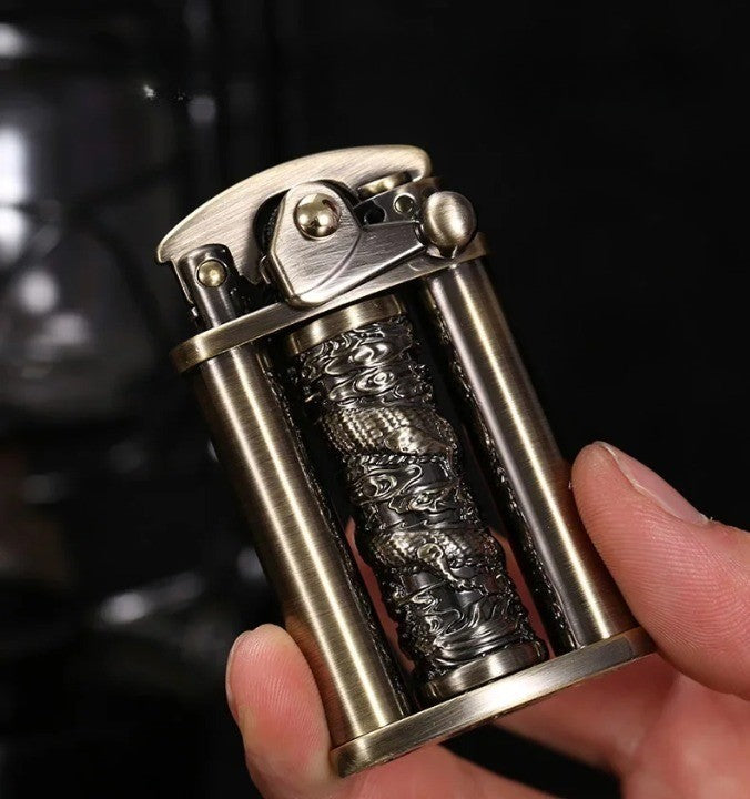 Eco Flame Vintage Brass Kerosene Lighter - Image 2