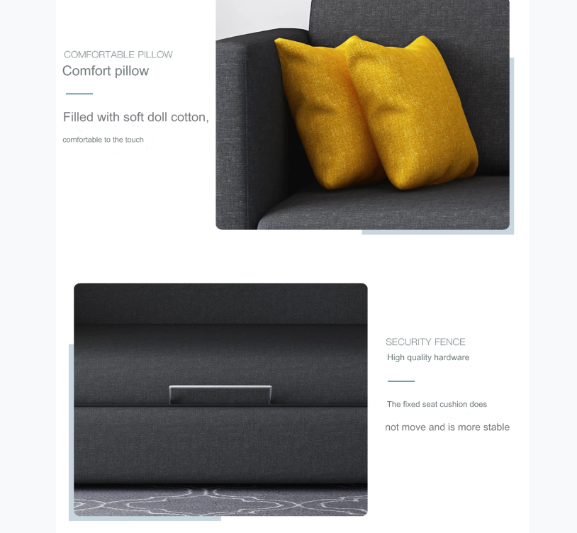 Modern Space Sleeper Saving Foldable Bunk Bed Sofa - Image 2
