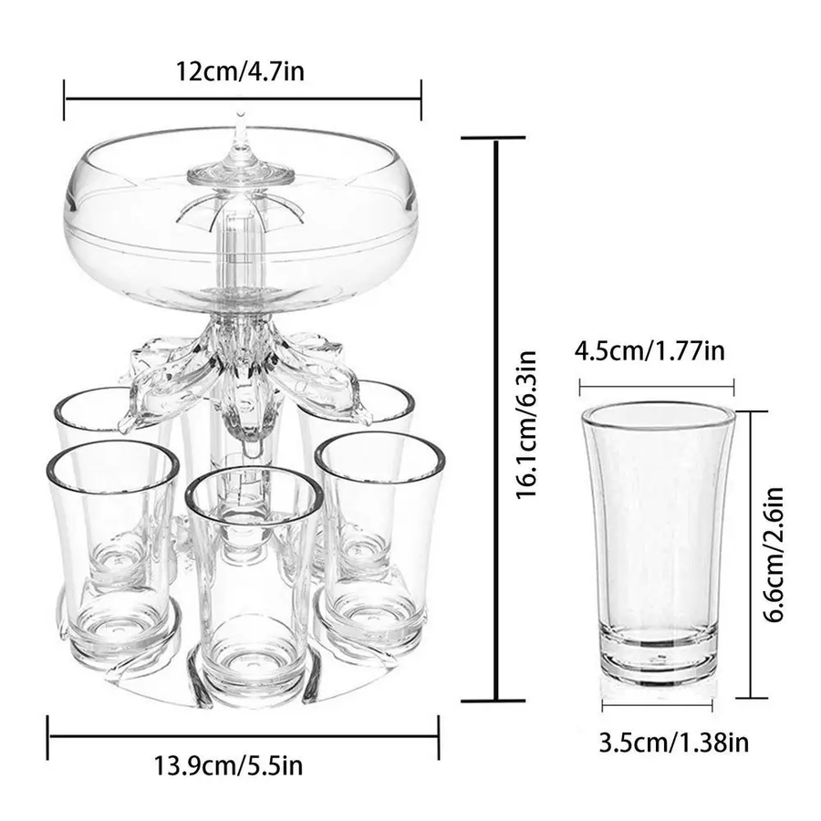 6 Shot in 1 Colorful Party Glasses - Image 4