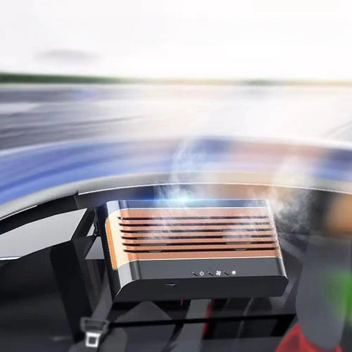 Air Purifier Cleaning System Solar Powered Car Fan - Image 0