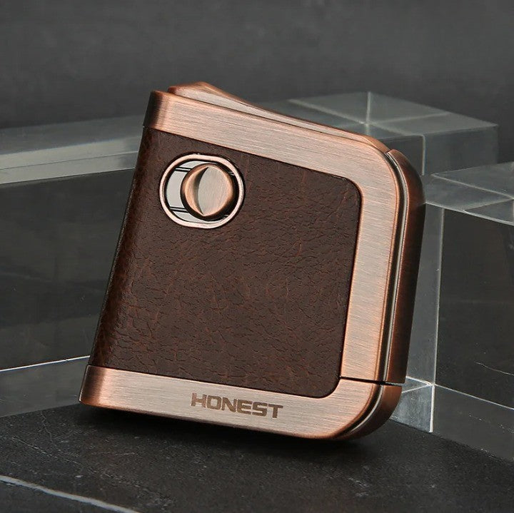 Retro Thin One Click Pop Up Windproof Kerosene Lighter - Image 4
