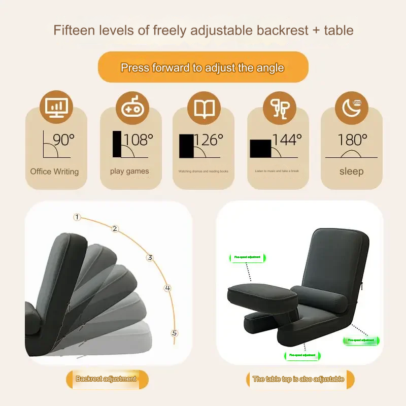 Adjustable Legless Japanese Floor Multi-Angle Lazy Sofa - Image 3
