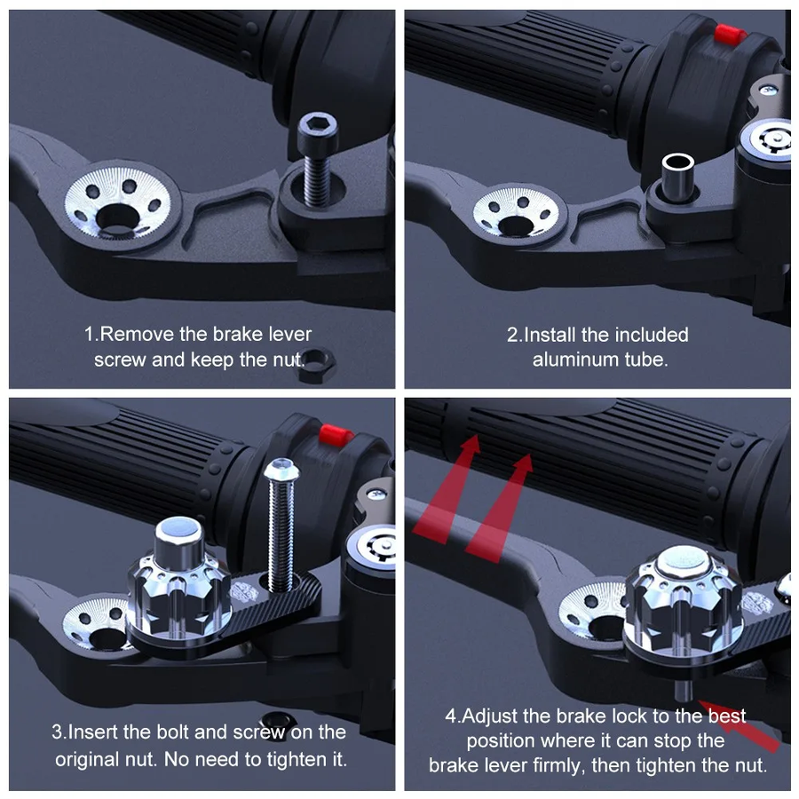 Motorcycle Safety Parking Handlebar Brake Lock - Image 9