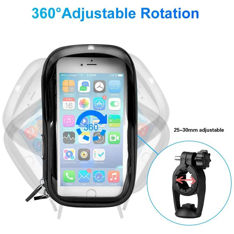 Motorcycle HandlebarWaterproof Universal Phone Holder