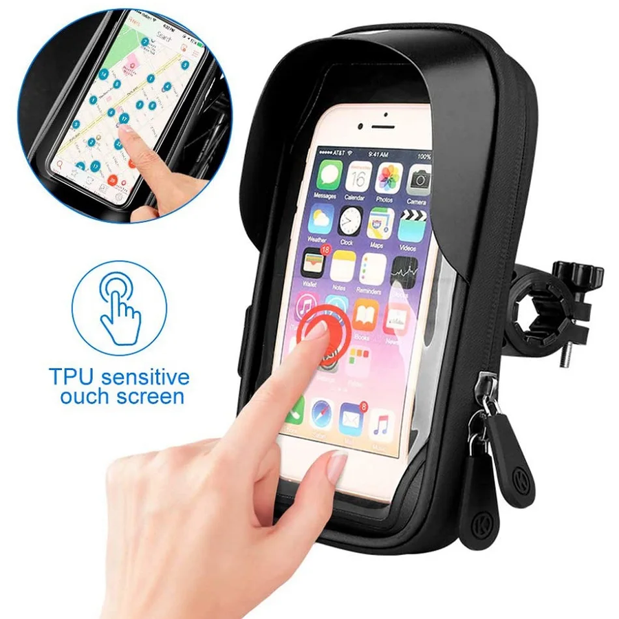 Motorcycle Handlebar  Waterproof Universal Phone Holder - Image 3