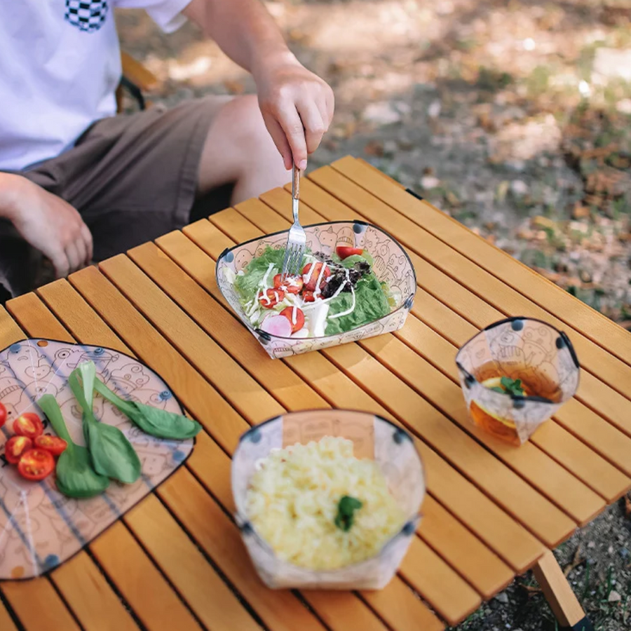 Collapsible Travel Picnic Camping Dish Set - Image 3