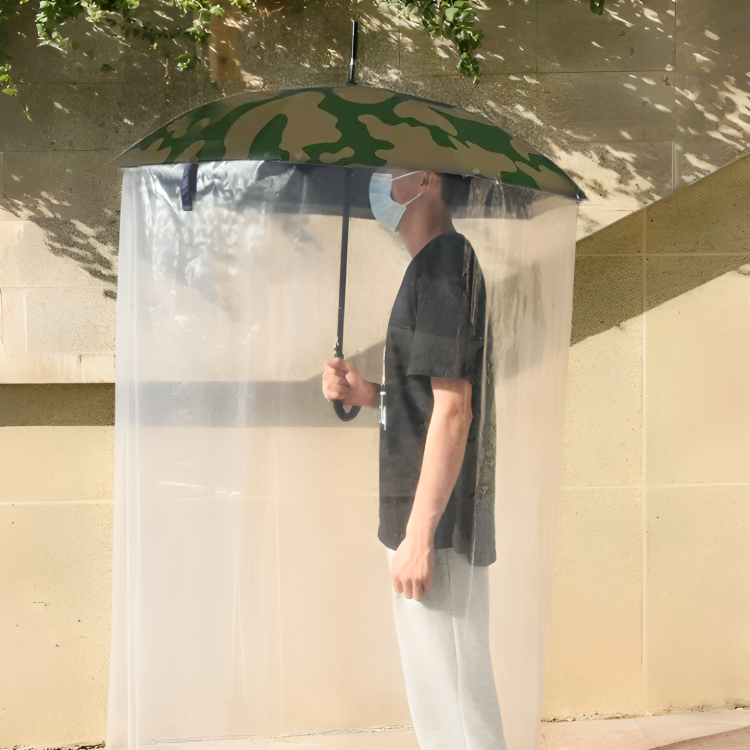 Full-Body Rain Cover Weather Shield Umbrella - Image 0