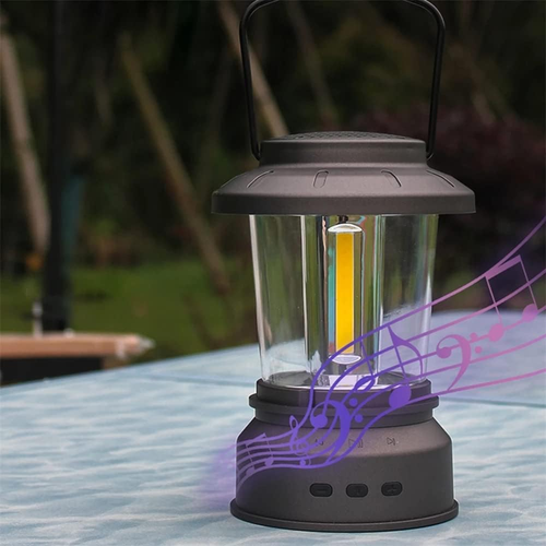 Bluetooth Camping Stepless Dimming Speaker Lantern - Image 0