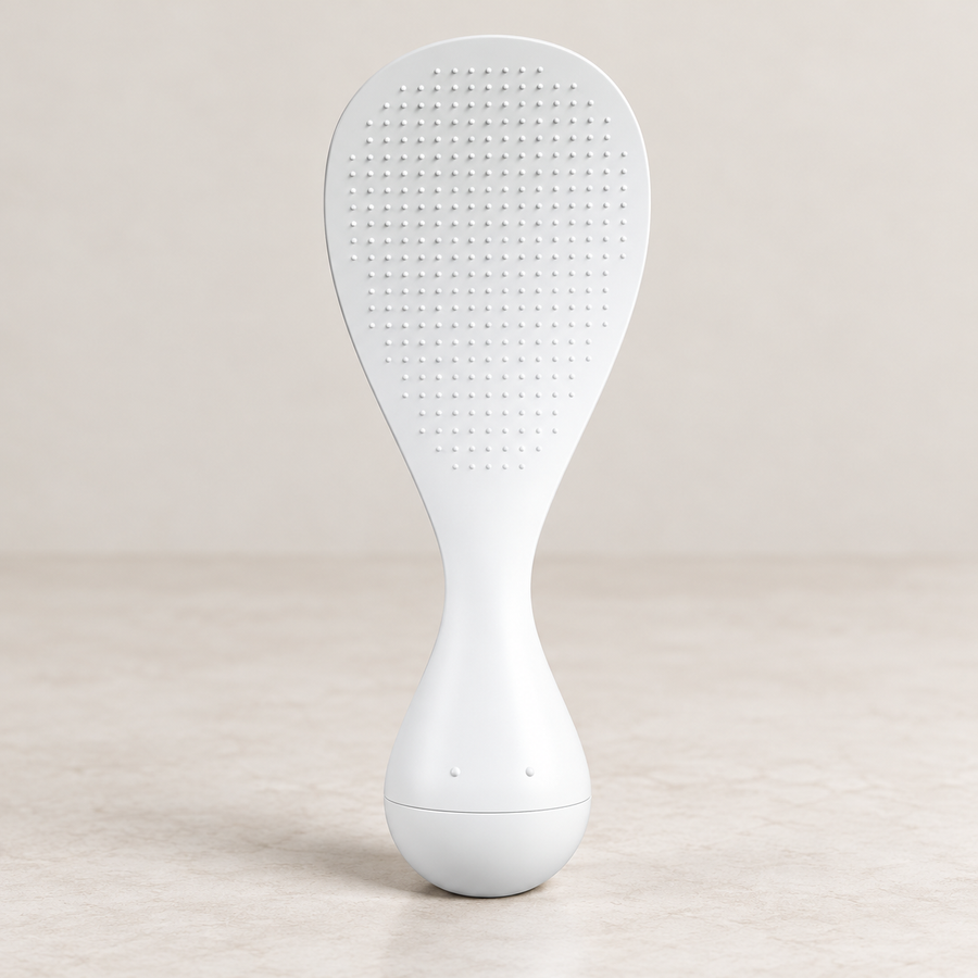 White self-standing rice paddle