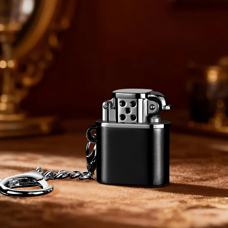 Spark Tag Metal Windproof Kerosene Keychain Lighter - Image 9