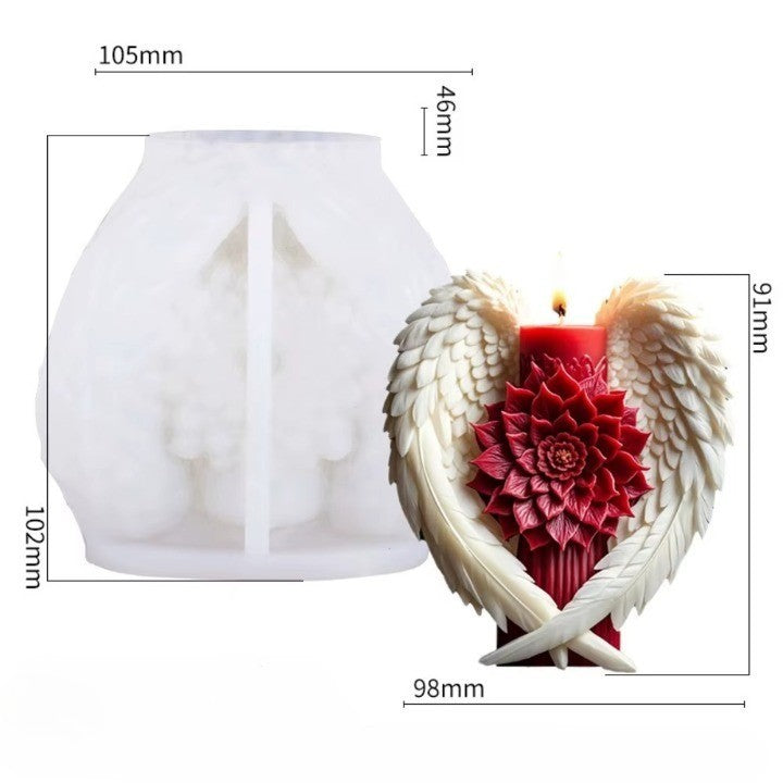 Angel Wing Flower Candle Holder - Image 11