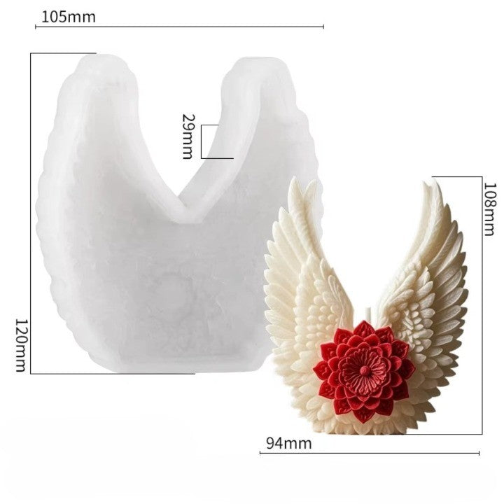 Angel Wing Flower Candle Holder - Image 10
