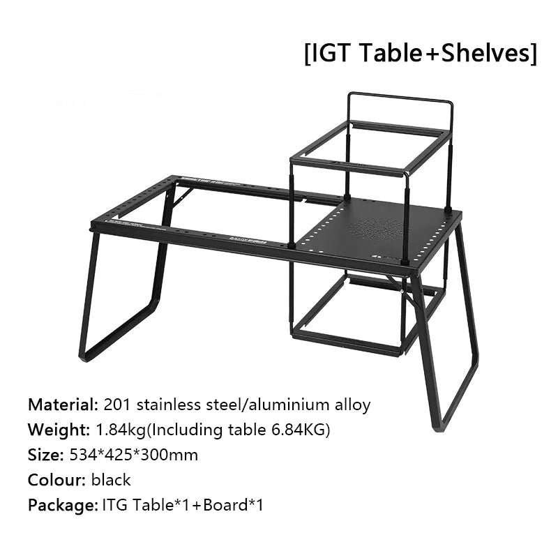 Carbon Steel Folding Multifunctional Easy Camping Table - Image 6