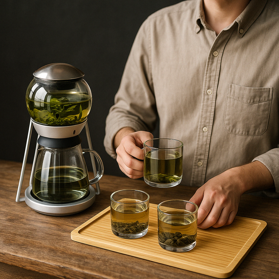 Lazy Brew Spherical Teapot Set - Image 2
