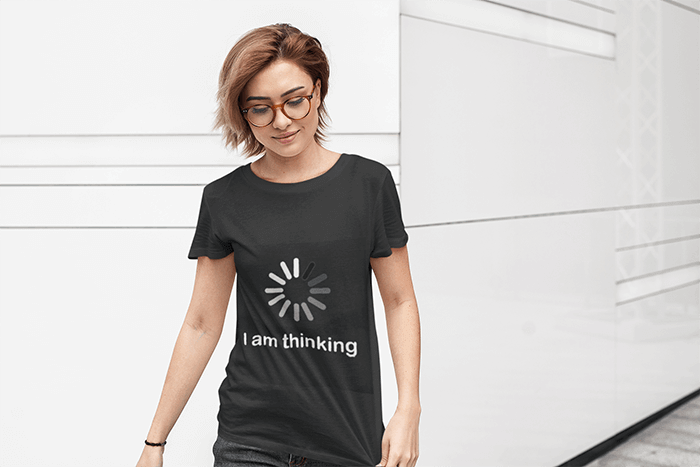 I am thinking Funny Tshirt - Image 0