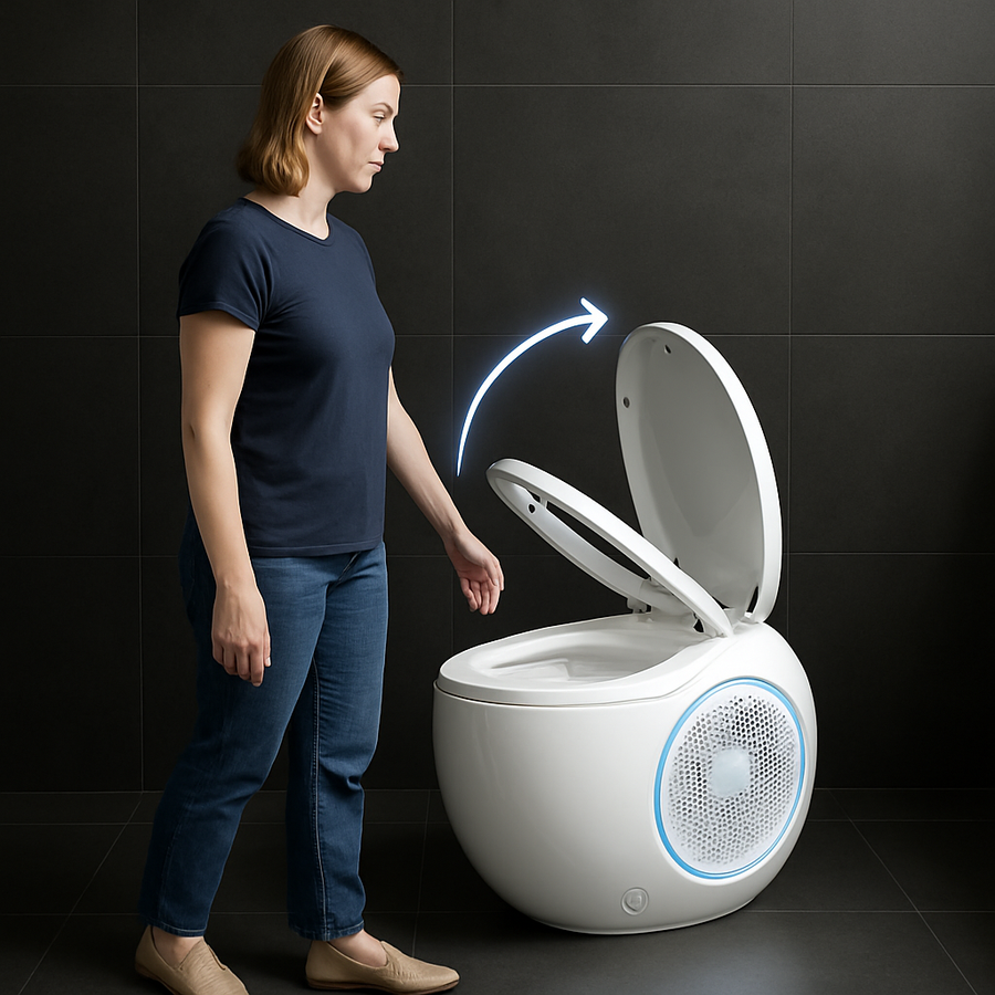 Space Capsule Smart Spherical Self-Cleaning Toilet - Image 4