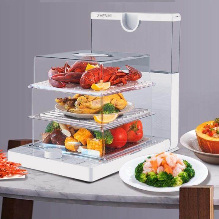 Large Capacity Multi-Layer Folding Electric Steamer Box - Image 4