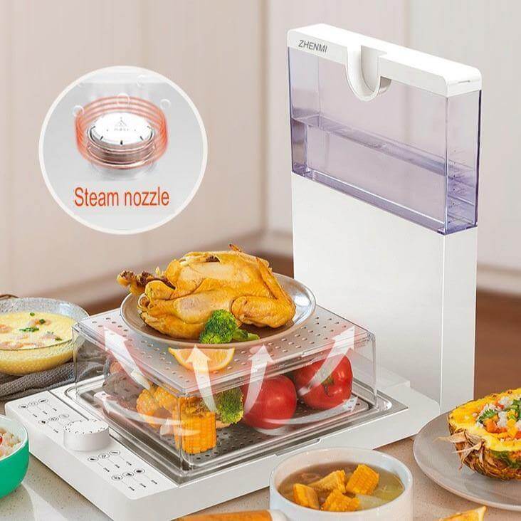 Large Capacity Multi-Layer Folding Electric Steamer Box - Image 1