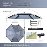 Outdoor Shade Double-Layer Fishing Umbrella