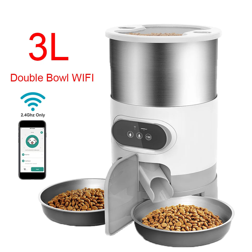 2-Way Splitter Automatic Smart Pet Feeding Station